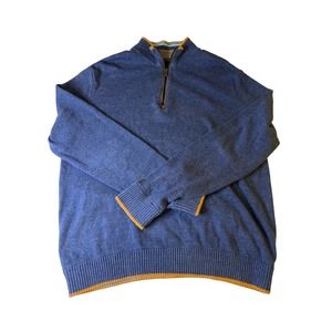 Robert Graham Pullover Striped Cuff Sweater Mens Size Medium